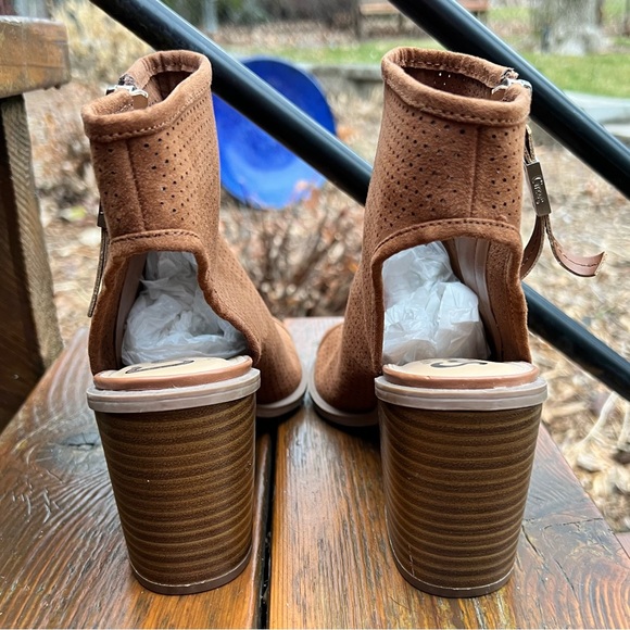 SAM EDELMAN KAMMIE-2 BROWN BOOTIES SIZE 7  NEW - Picture 7 of 13